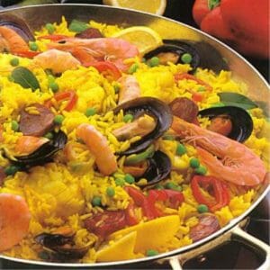 pseudo seafood paella