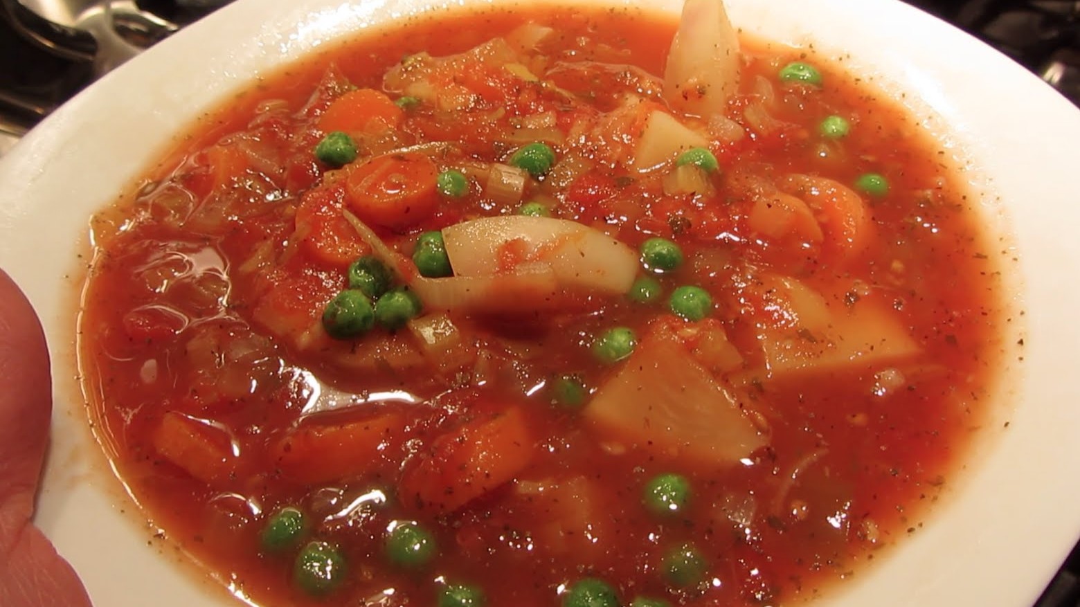 How to Make An Easy Vegetarian Vegetable Soup Stew - Viva Recipes