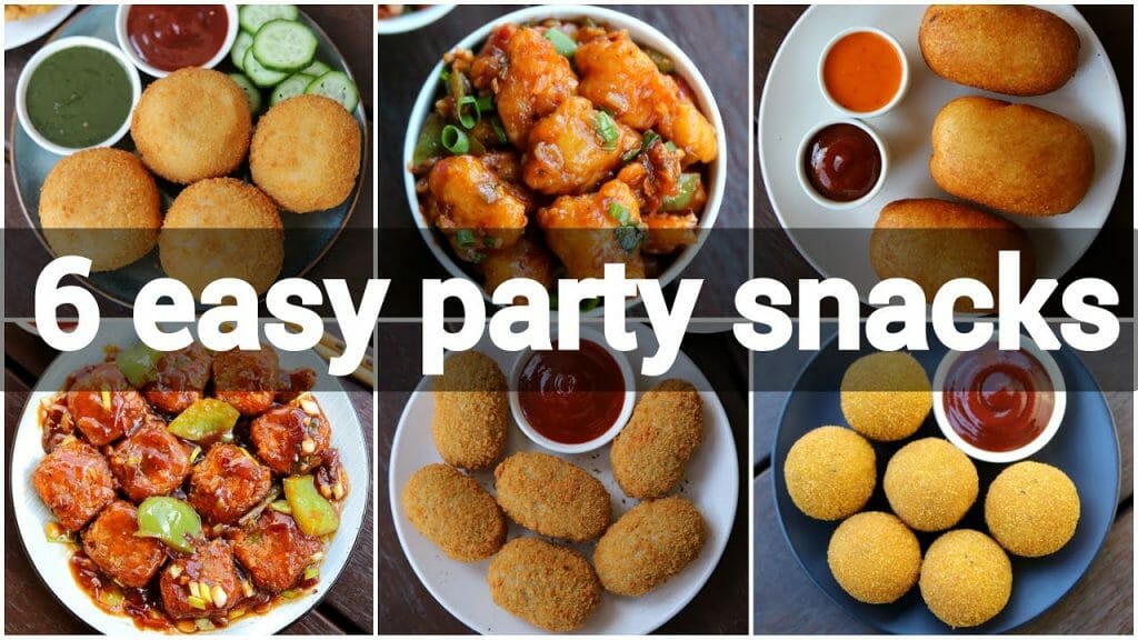 6 easy party snacks recipe | must try party snacks - Viva Recipes