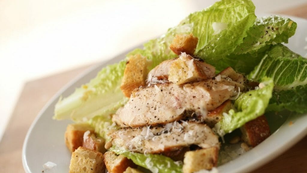 Easy Chicken Caesar Salad Recipe - Viva Recipes