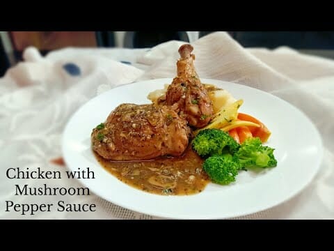 Chicken with Mushroom Pepper Sauce Recipe Restaurant style Chicken Chicken with Mushroom Pepper Sauce Recipe Restaurant style Chicken