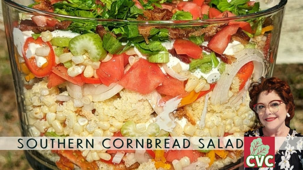 Southern Cornbread Salad, Old Fashioned Country Cooking Recipes - Viva