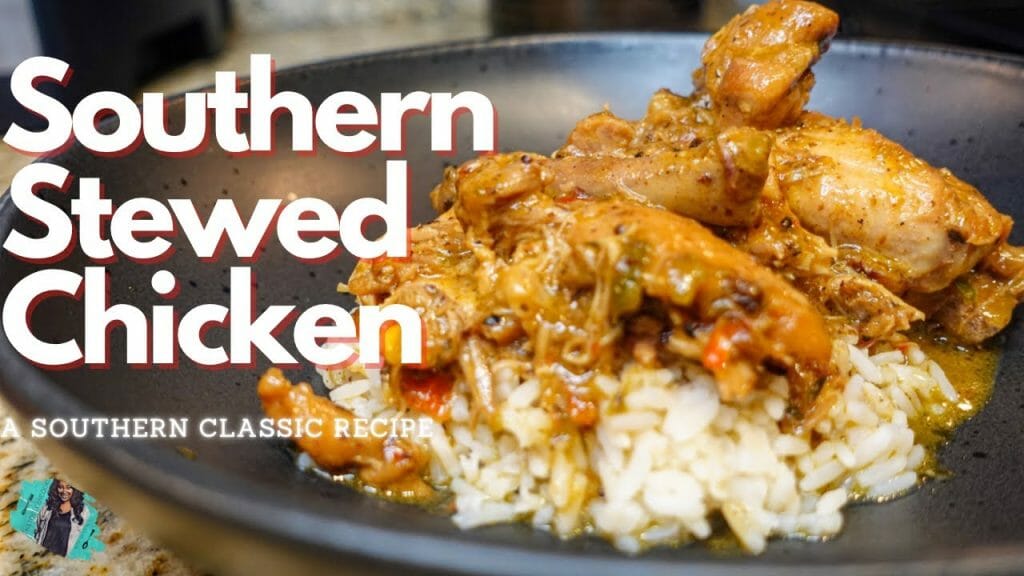 THE BEST EVER SOUTHERN STYLE STEWED CHICKEN &amp; RICE | ONE POT MEAL ...