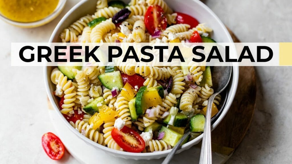HEALTHY PASTA SALAD WITH A GREEK TWIST | simple and nourishing dish ...