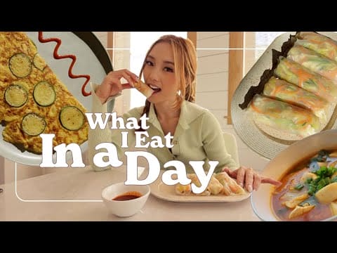 What I Eat In A Day (Easy + Healthy Korean Recipes) - Viva Recipes